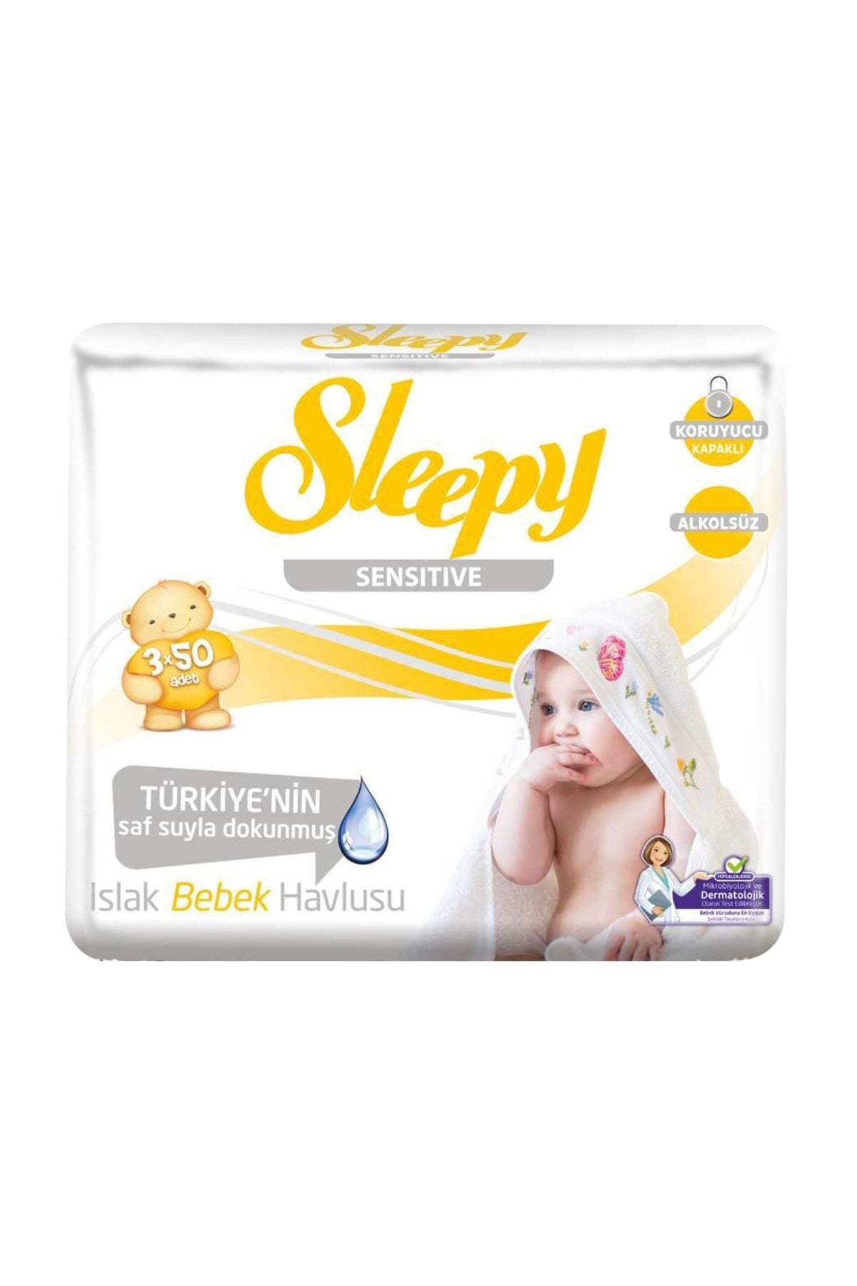 Sleepy Sensitive Islak Mendil 3x50 Adet