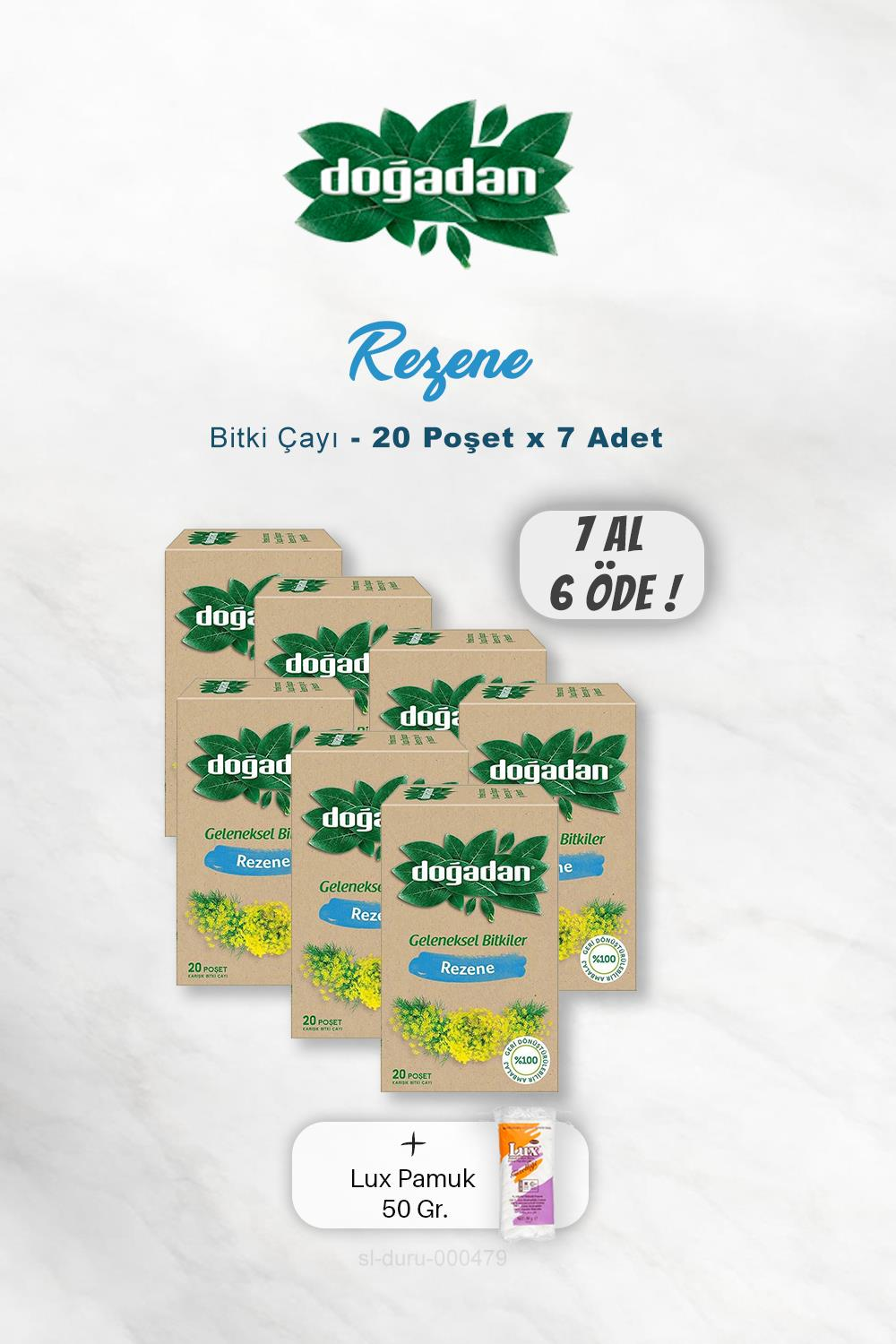 7 AL 6 ÖDE Doğadan Rezene Bitki Çayı, Pamuk