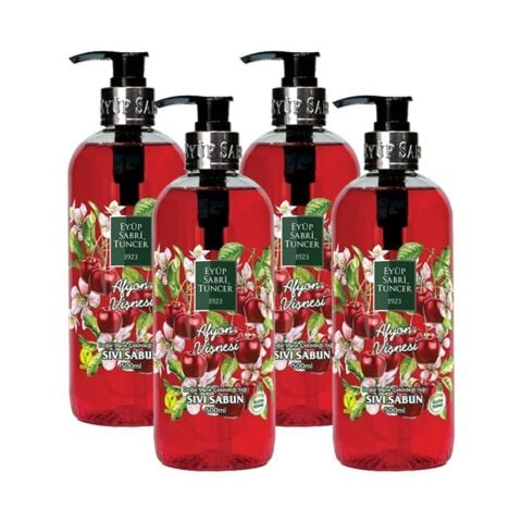 Eyüp Sabri Tuncer Afyon Vişnesi Sıvı Sabun 500 ml x 4