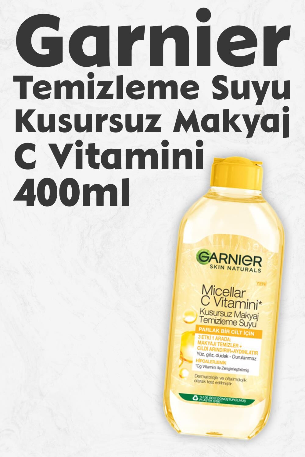 Garnier Micellar Kusursuz Makyaj Temizleme Suyu C Vitamini 400 ml