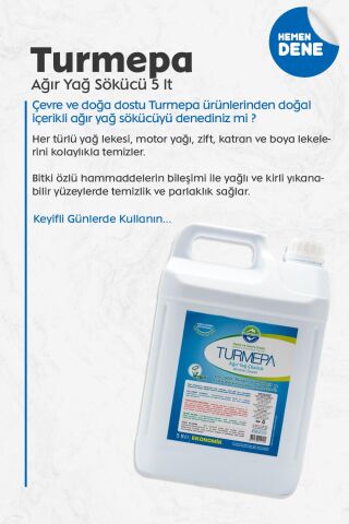 Turmepa Ağır Yağ Sökücü 5 Litre
