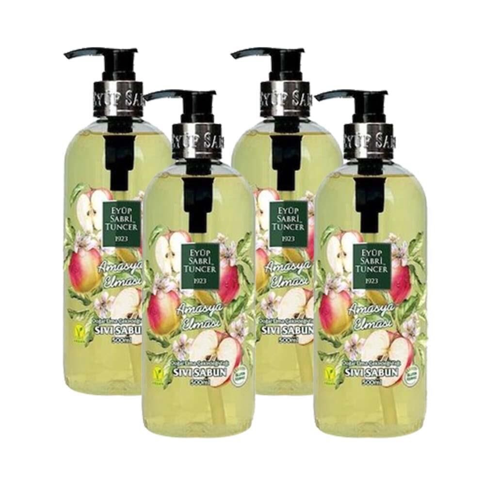 Eyüp Sabri Tuncer Amasya Elması Sıvı Sabun 500 ml x 4