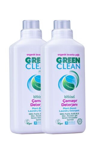 Green Clean Sıvı Çamaşır Deterjanı 1 l x 2'li Set