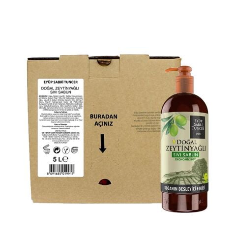Eyüp Sabri Tuncer Doğal Zeytinyağlı Sıvı Sabun ve Pompalı Şişe