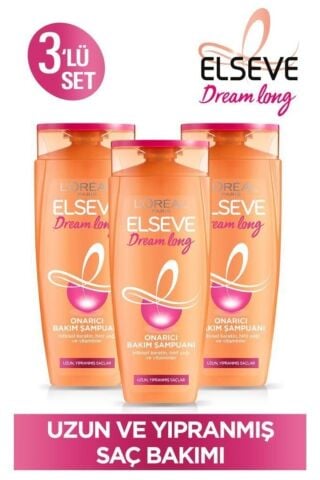 Elseve L'oréal Paris Dream Long Onarıcı Bakım Şampuanı 450 Ml 3 Adet