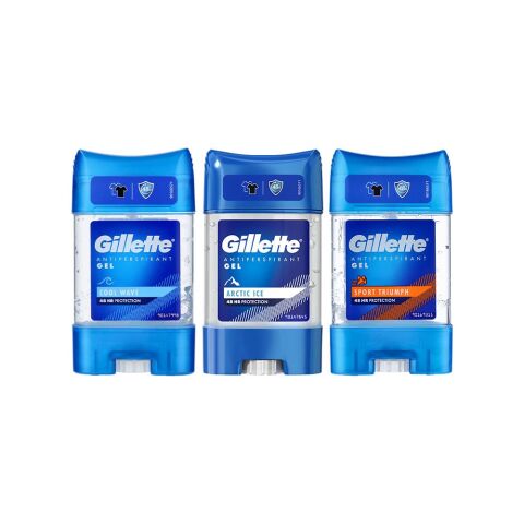 Gillette Antiperspirant Gel Sport Triumph, Cool Wave ve Arctic Ice