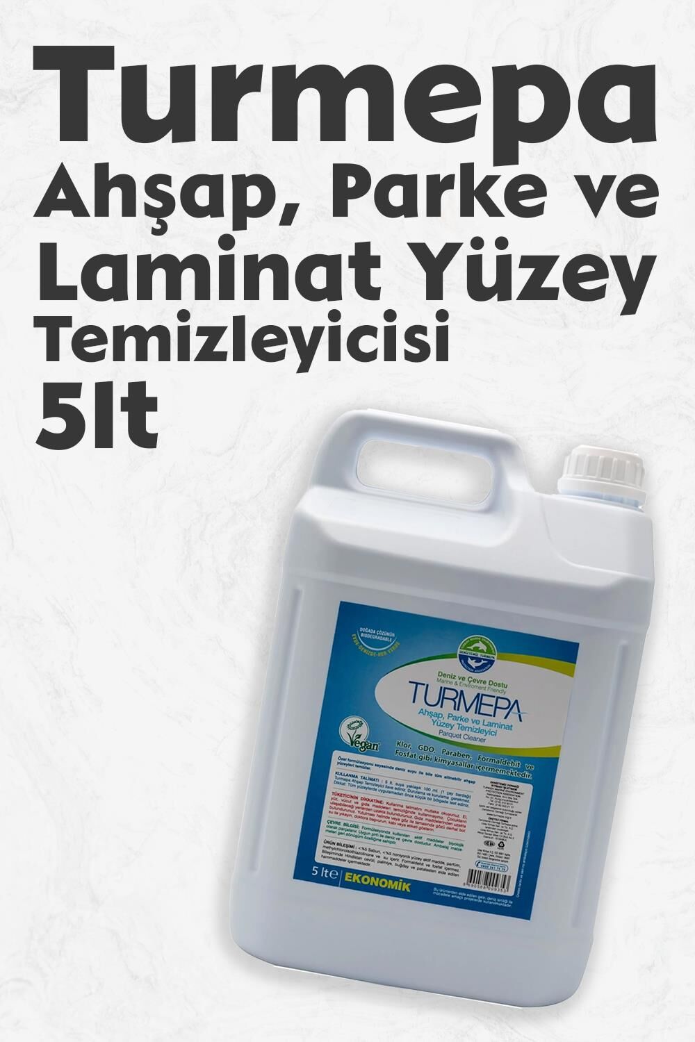Turmepa Ahşap, Parke ve Laminat Yüzey Temizleyicisi 5 Litre