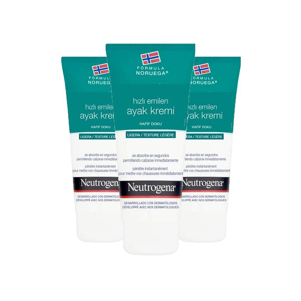 Neutrogena® Norveç Formülü Hızlı Emilen Ayak Kremi 100 ml x 3