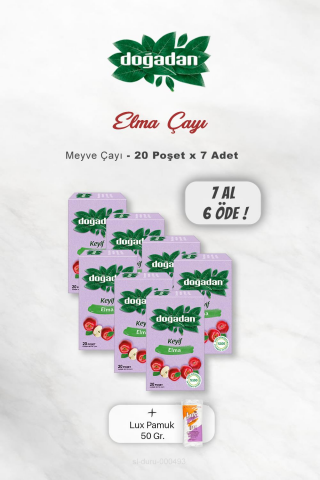 Doğadan Elma Çayı 7 AL 6 ÖDE, ve 50 Gram Pamuk