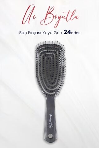 Nascita Üç Boyutlu Saç Fırçası Koyu Gri x 24 Adet