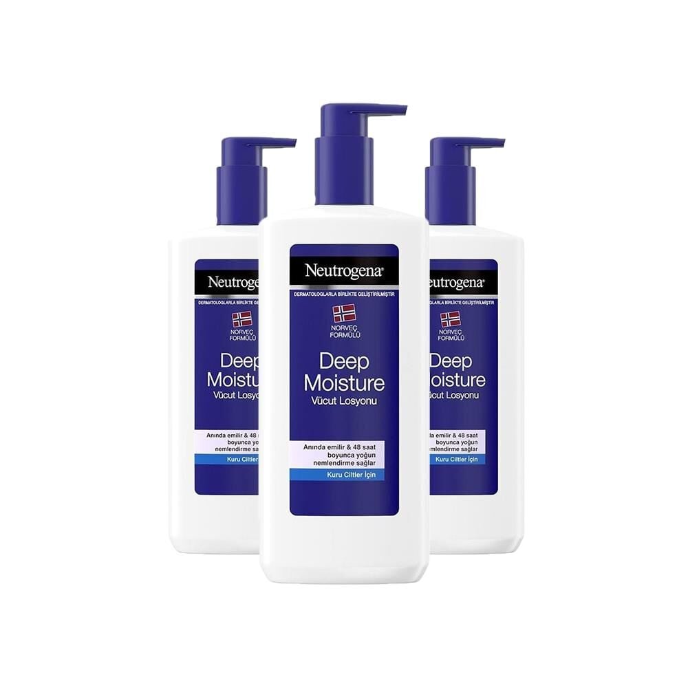 Neutrogena Yoğun Nemlendirici Vücut Losyonu Kuru Cilt 400 ml x 3