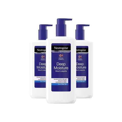 Neutrogena Yoğun Nemlendirici Vücut Losyonu Kuru Cilt 400 ml x 3