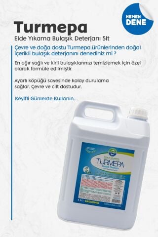 Turmepa Elde Yıkama Bulaşık Deterjanı 5 Litre
