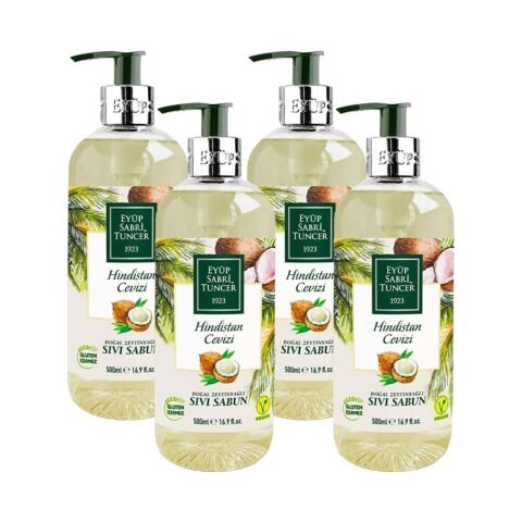 Eyüp Sabri Tuncer Hindistan Cevizi Sıvı Sabun 500 ml x 4
