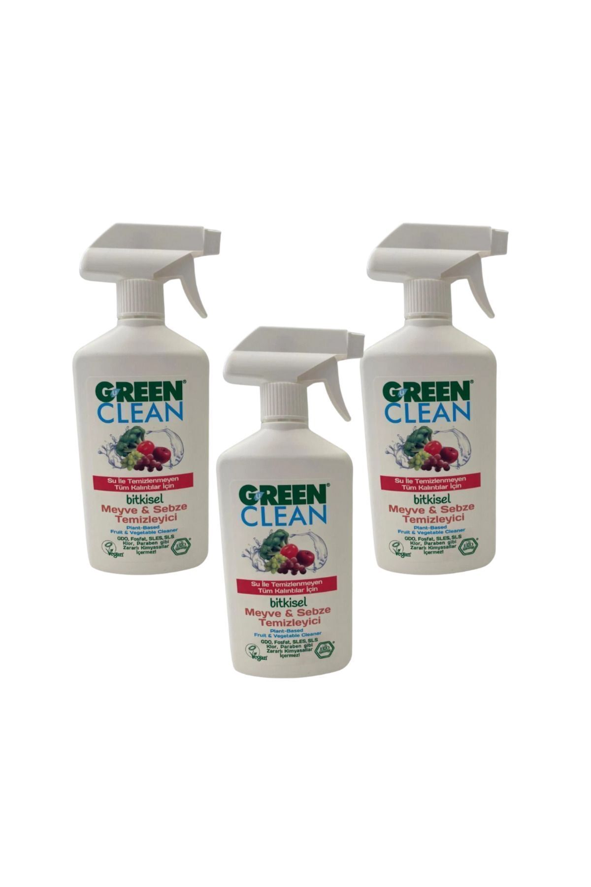 Green Clean meyve sebze Temizleyici 500 ml X 3 adet