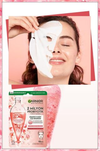 2 Milyon Probiyotik Türevi Içeren Onarıcı Kağıt Yüz Maskesi