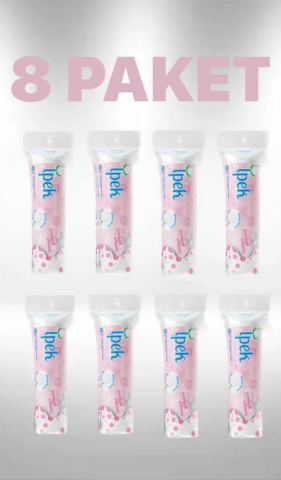 İpek Makyaj Temizleme Pedi 70li X 8 Adet