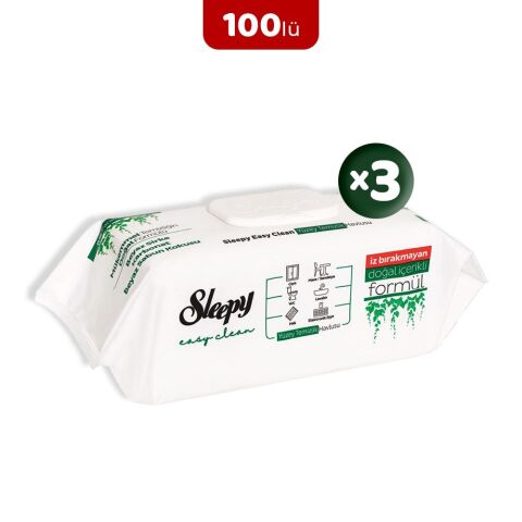 Sleepy Easy Clean Yüzey Temizlik Havlusu 100' lü x 3