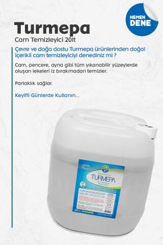 Turmepa Cam Temizleyici 20 litre