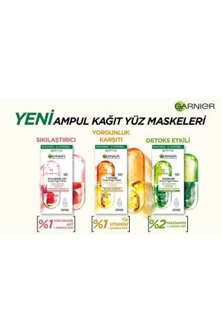 Ampul Kağıt Yüz Maskeleri 3'lü