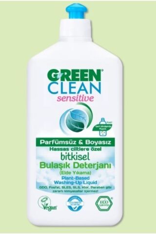 Green Clean Sensitive Parfümsüz Boyasız Bitkisel Bulaşık Deterjanı 500 ml