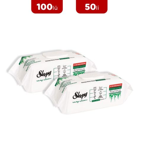 Sleepy Easy Clean Yüzey Temizlik Havlusu 100' lü ve 50' li