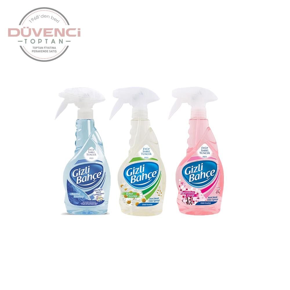 Eyüp Sabri Tuncer Gizli Bahçe Oda Kokusu Okyanus Ferahlığı, Japon Kiraz Çiçeği, Bahar Tazeliği 500 ml