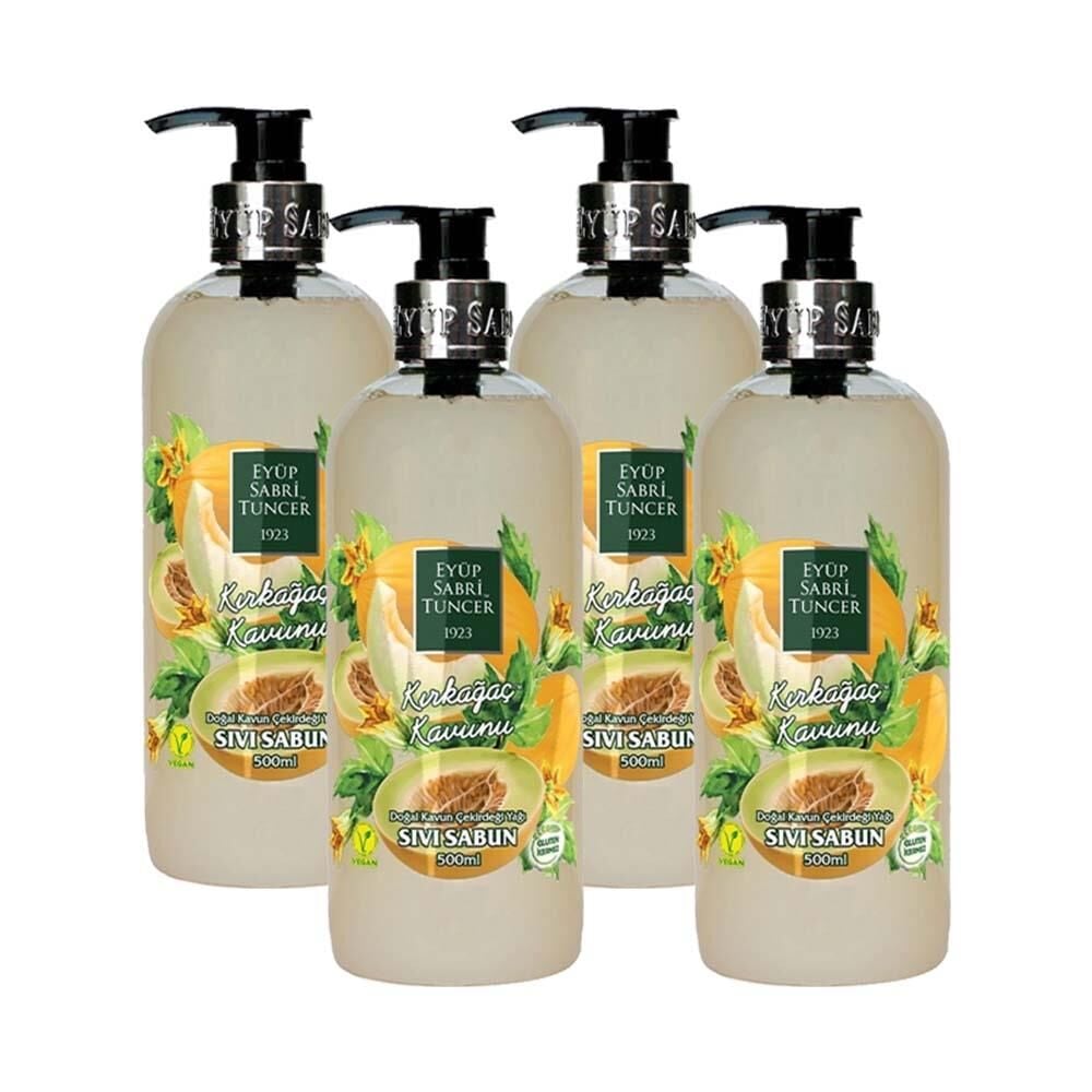 Eyüp Sabri Tuncer Kırkağaç Kavunu Sıvı Sabun 500 ml x 4