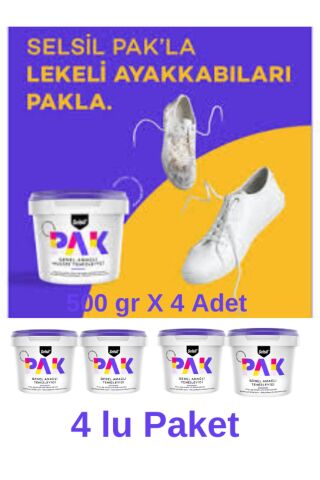 Selsil Pak Genel Amaçlı Mucize Temizleyici 500 Gr X 4 Adet