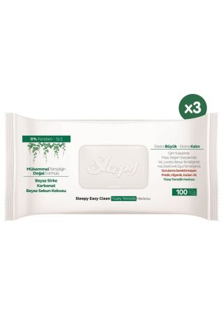 Sleepy Easy Clean Yüzey Temizlik Havlusu 100 x 3