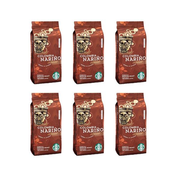 Starbucks Colombia Narino Çekirdek Kahve 250 gr x 6