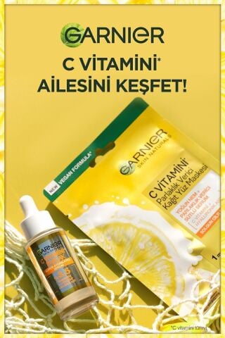 C Vitamini Parlak 2'li Bakım Seti Kağıt Yüz Maskesi + Süper Aydınlatıcı Serum