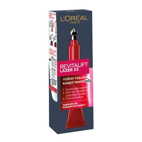 Loreal Paris Revitalift Lazer X3 Yaşlanma Karşıtı Göz Kremi 15 ml