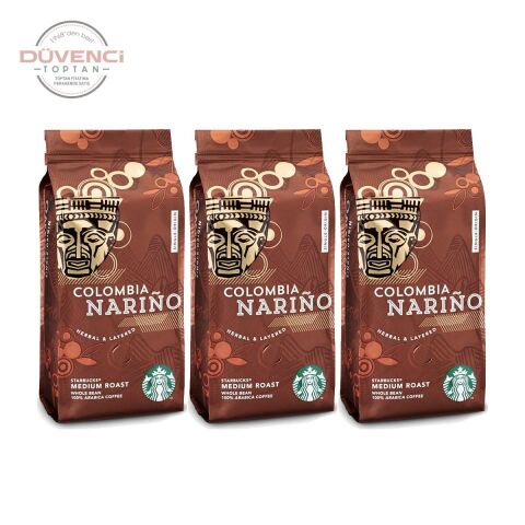Starbucks Colombia Narino Çekirdek Kahve 250 gr x 3