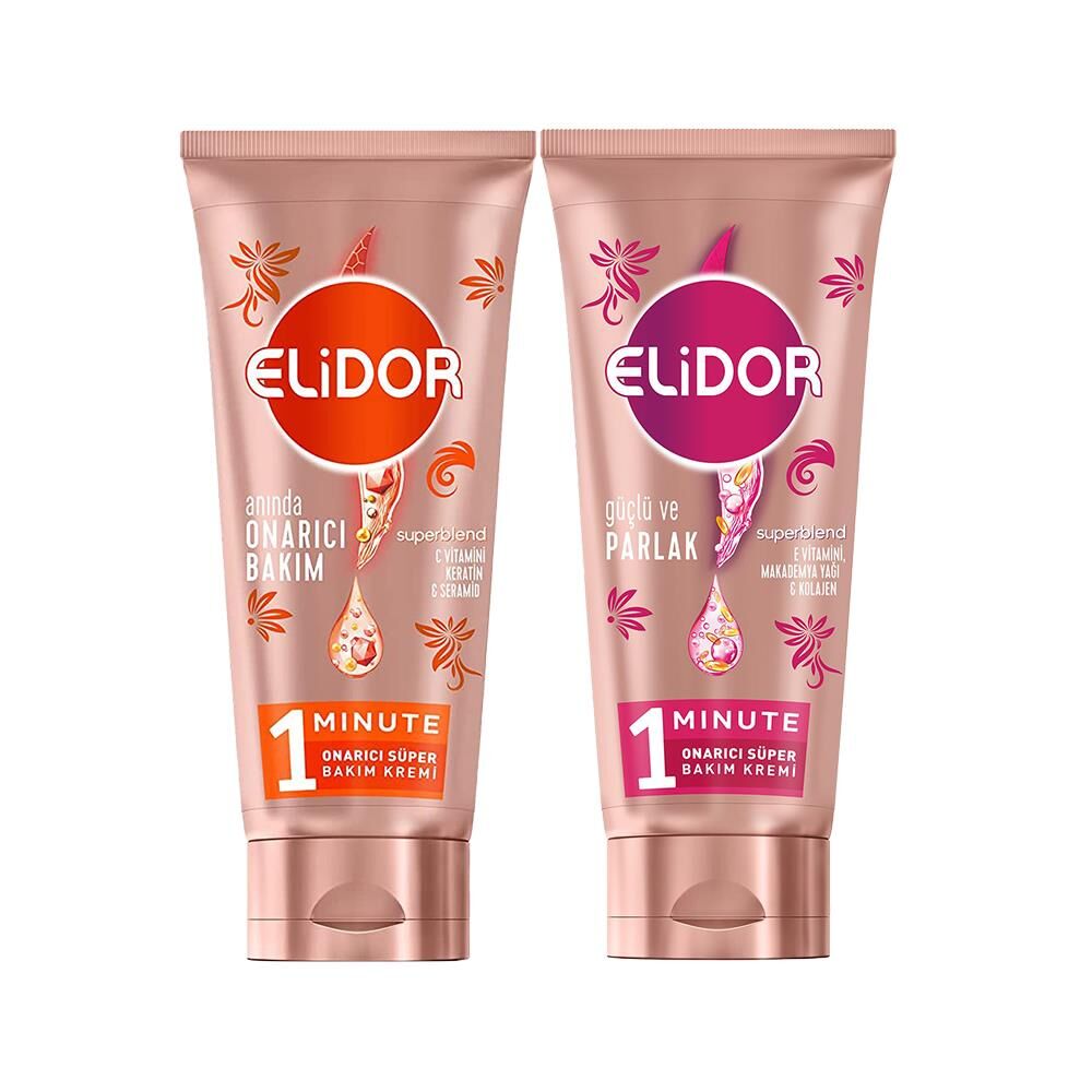Elidor Superblend Onarıcı ve Güçlü Parlak Süper Bakım Kremi 170 ml