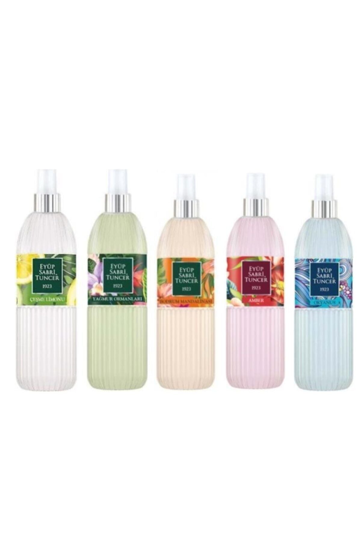 Eyüp Sabri Tuncer Çeşme Limonu, Amber, Okyanus, Yağmur Ormanları ve Bodrum Mandalinası 150 ml Sprey