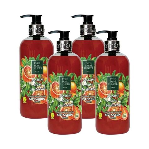 Eyüp Sabri Tuncer Mersin Kan Portakalı Sıvı Sabun 500 ml x 4