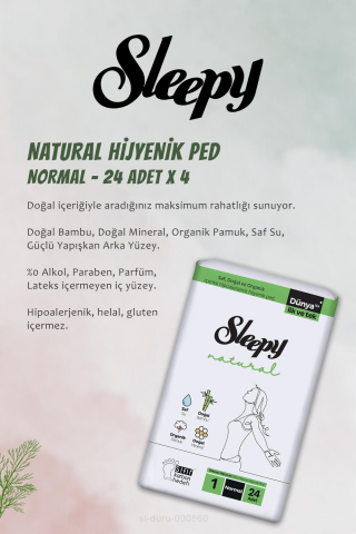 Sleepy 7 AL 6 ÖDE Hassas Hijyenik Ped Normal 24 Adet ve Kirpik Kıvırma Aleti
