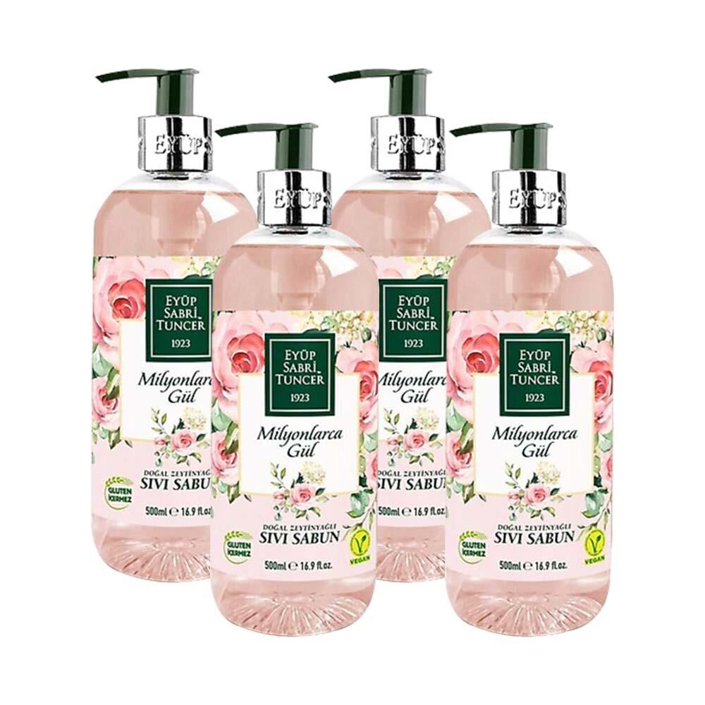 Eyüp Sabri Tuncer Milyonlarca Gül Sıvı Sabun 500 ml x 4
