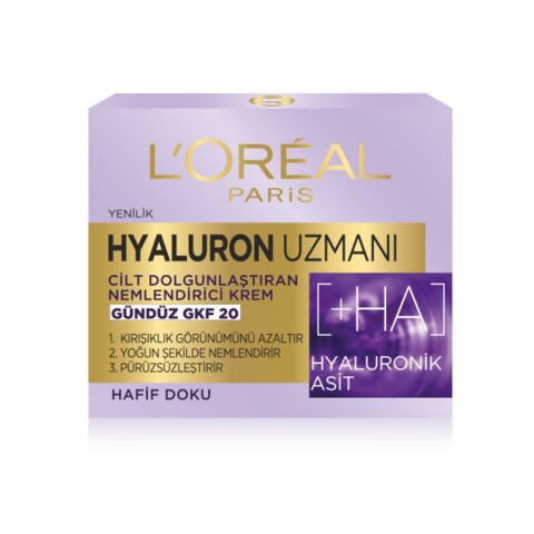 Loreal Paris Hyaluron Uzmanı Nemlendirici Krem Gündüz GKF20 50 ml