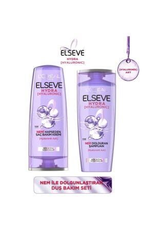 Elseve Hydra [hyaluronic] Nem Dolduran Şampuan Ve Nemi Hapseden Saç Bakım Kremi