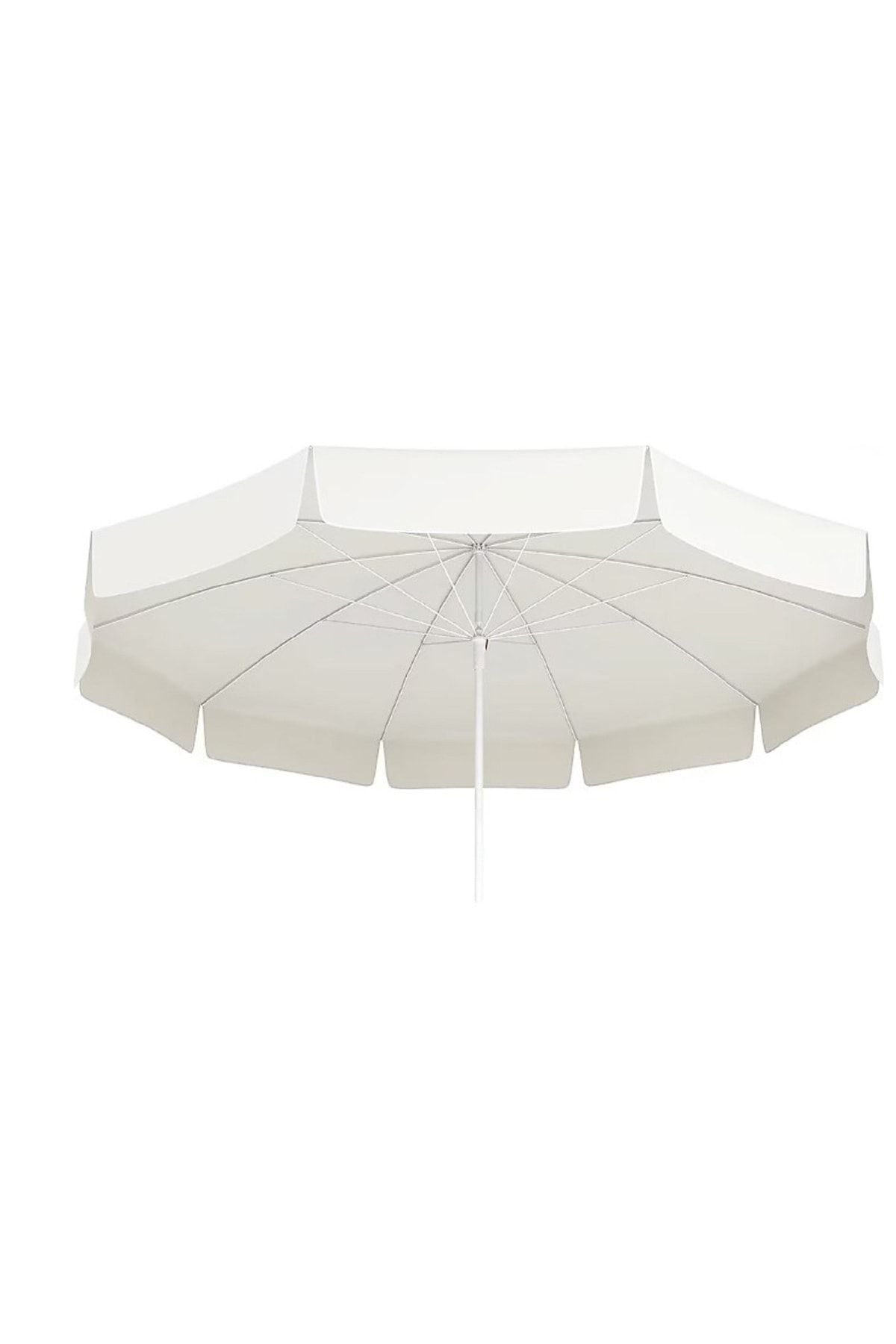 Sume 10 Telli Plaj Balkon Bahçe Şemsiyesi Eğilebilir 200 cm Çap Bidon Dahil