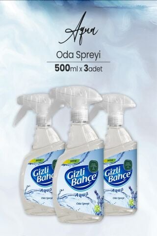 Eyüp Sabri Tuncer Yeni Nesil Oda Spreyi Aqua 500 ml x 3 Adet