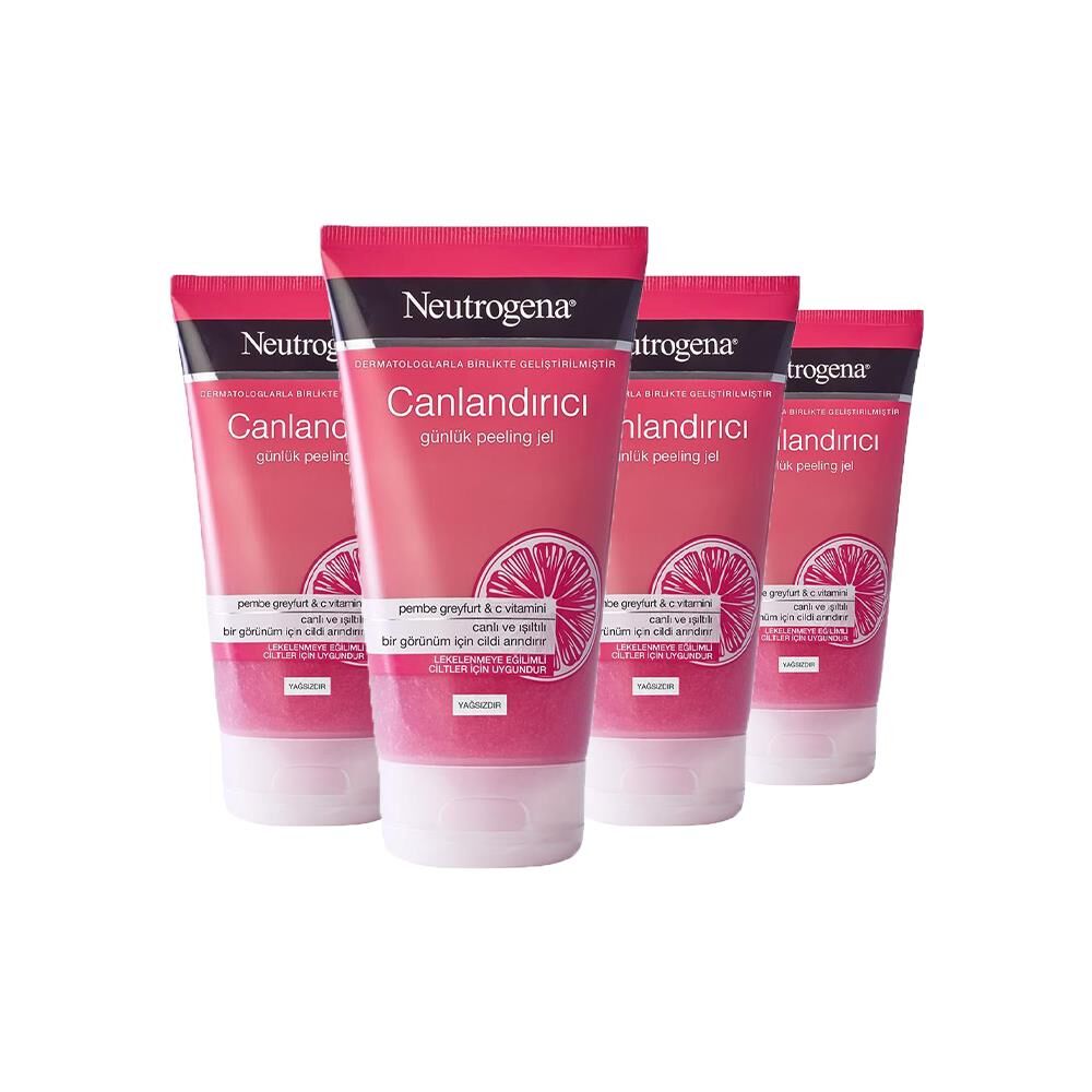 Neutrogena Canlandırıcı Peeling Pembe Greyfurt 150 ml x 4