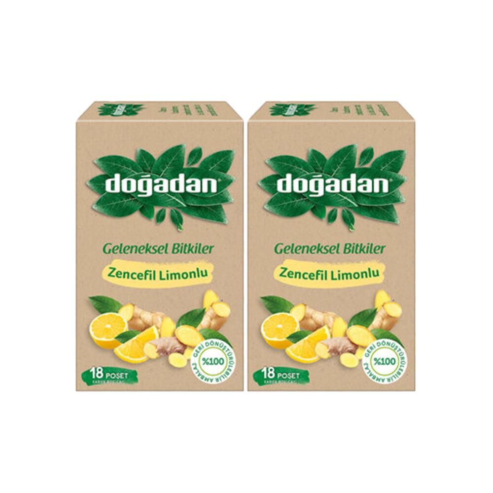 Doğadan Zencefil Limonlu Bitki Çayı x 2 Adet