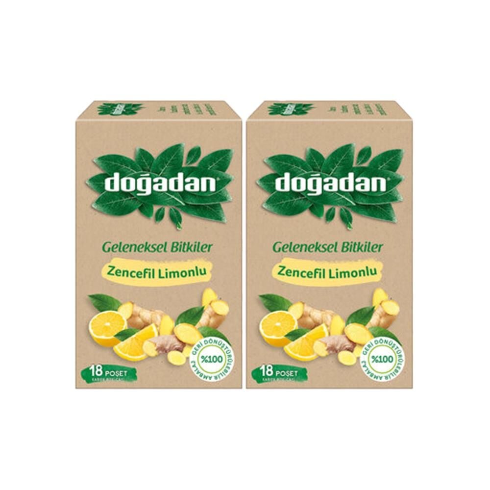 Doğadan Zencefil Limonlu Bitki Çayı x 2 Adet