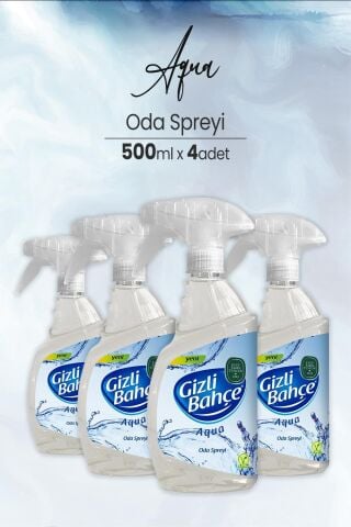 Eyüp Sabri Tuncer Yeni Nesil Oda Spreyi Aqua 500 ml x 4 Adet