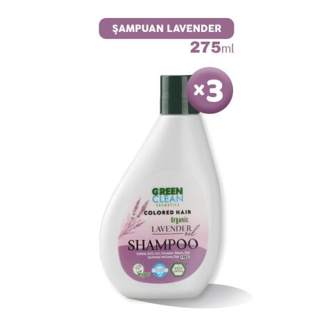 Green Clean Şampuan Lavender 275 ml x 3