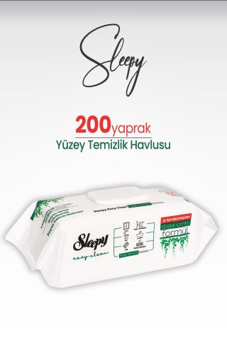 Sleepy Easy Clean Yüzey Temizlik Havlusu 200 Yaprak