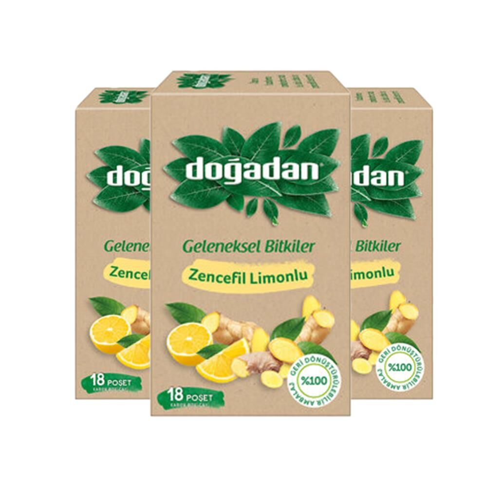 Doğadan Zencefil Limonlu Bitki Çayı x 3 adet